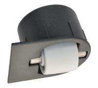 Wagner 01707701 Soft Swivel Castor/Countersunk Roller Mini Stop Heavy - Diameter 15 mm, Black Plastic Casing 30/Diameter 25 x 17/6 mm, Metal Pin, Load Capacity 50 kg - Made in Germany