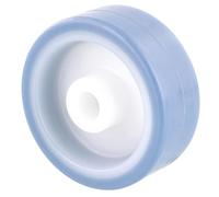 Wagner 03655001 Swivel Castor/Fixed Castor/Furniture Castor Soft Replacement Wheel Eco Diameter 50 mm Blue/White Load Capacity 50 kg