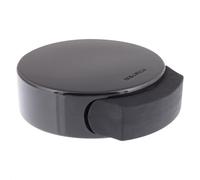 Wagner 15510611 Black Deluxe Floor Door Stopper Diameter 50 x 55 x 17 mm High-Quality Plastic High Gloss Black Self-Adhesive Removable Without Residue