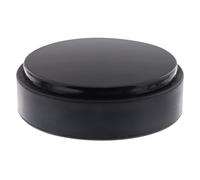 Wagner 15510911 Black Deluxe Floor Door Stopper Diameter 50 x 15 mm High-Quality Plastic High Gloss Black Self-Adhesive Removable Without Residue
