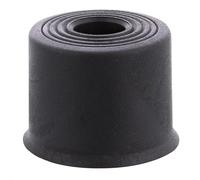 Wagner 15523321 Floor Door Stopper/Wall Door Stopper Volcano Small, Diameter 35 x 25 mm, Buffer Made of High-Quality Solid Rubber, Black, for Screwing - Made in Germany