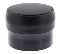 WAGNER Black Deluxe Floor Door Stop, Diameter 40 x 30 mm, High-Quality Plastic, High Gloss Black, Self-Adhesive, Removable Without Residue - 15522511