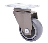 WAGNER design - 3C - swivel castor/furniture castor - grey, soft tread, diameter Ø 50 mm, ball bearing, load capacity 50 kg - 01225301