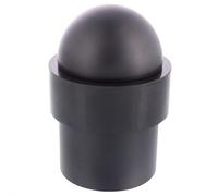 Wagner DOM Floor Door Stop, Diameter 35 x 50 mm, Matte Metal, Thermoplastic Rubber Buffer for Screwing Including Mounting Material - 15517411