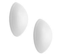 WAGNER Door buffer SCREW OR GLUE WHITE 2pcs. set - Ø 40 x 12 mm, stroke bumper made of high class synthetic, to be screwed or glued on walls - 15234012