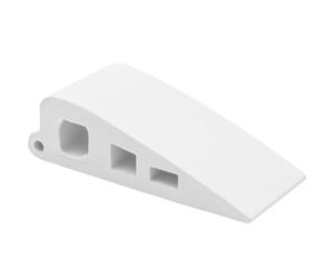 Wagner Door Wedge/Doorstop Soft Stick 2pcs. Set - 59 x 25 x 15 mm, White Door Wedge Made of Solid Rubber, to be Pushed Underneath Doors, Protects Door, wall and Furniture - 15691502