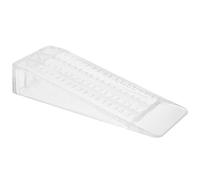 Wagner Door Wedge/Doorstop Standard Clear - 80 x 30 x 15 mm, Transparent Door Wedge Made of high Class Synthetics, to be Pushed Underneath Doors, Protects Door, Wall and Furniture - 15690501