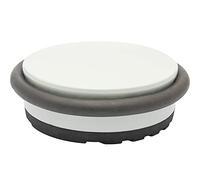 Wagner Doorstop Big Disk Color Light Grey - Ø 98 x 30 mm, Premium Buffer for Floors Made of Coated Industry Steel, Thermostatic Rubber, to be Placed on The Floor, 750 g - 15516801