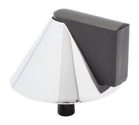 WAGNER Doorstop Cone - Ø 39 x 25 mm, Design Buffer Made of cromed die-cast zinc + Soft Thermostatic Rubber, to be Screwed on Floors, mounting Material Included - 15504811