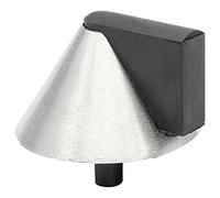 WAGNER Doorstop Cone - Ø 39 x 25 mm, Design Buffer Made of die-cast zinc with Stainless Steel Look + Soft Thermostatic Rubber, to be Screwed on Floors, mounting Material Included - 15504911