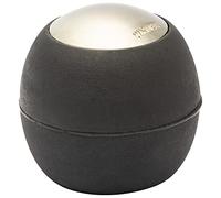 WAGNER Doorstop Egg - Ø 30 x 30 mm, Design Buffer Made of satinised die-cast zinc with Stainless Steel Look + Soft Thermostatic Rubber, to be Screwed on Floors, mounting Material Included - 15517801