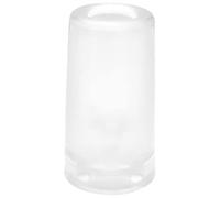 Wagner Doorstop Volcano Big - Ø 40 x 73 mm, Transparent Retro Style Buffer Made of Solid Rubber, to be Screwed on Floors or Walls - 15207421