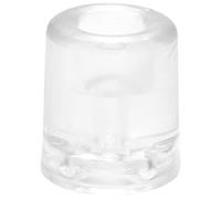 Wagner Doorstop Volcano Medium - Ø 31 x 34 mm, Transparent Retro Style Buffer Made of Solid Rubber, to be Screwed on Floors or Walls - 15206421