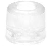 WAGNER Doorstop Volcano Small - Ø 30 x 24 mm, Transparent Retro Style Buffer Made of Solid Rubber, to be Screwed on Floors or Walls - 15205421
