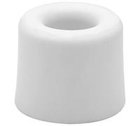 WAGNER Doorstop Volcano Small - Ø 30 x 24 mm, White Retro Style Buffer Made of Solid Rubber, to be Screwed on Floors or Walls - 15205321