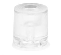 Wagner Floor Door Stopper, Wall Door Stopper, Volcano, Medium, Diameter 35 x 35 mm, Buffer Made of high-Quality Solid Rubber, Transparent, for screwing - Made in Germany - 15524021
