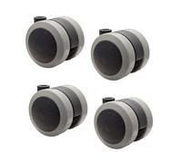 WAGNER furniture castors/double castors - 4pcs. set - SOFT - diameter Ø 50 mm, soft running surface, load capacity 50 kg/castor -01222304