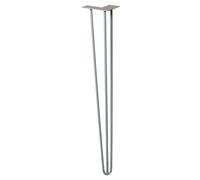 WAGNER furniture leg/table leg/furniture foot - HAIRPIN LEG - retro style - steel powder-coated vintage, 12 x 12 x 71 cm, leg conical/sloping, with integrated screw-on plate - 12827701