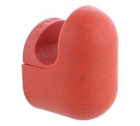 Wagner - hooks4home - Pill Designer Wall Hook - 50 x 30 x 35 mm, Recycled Organic Plastic, Coral red - Made in Germany - 17042321