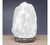 Wagner Life Salt lamp Rock white line 2-3 kg, marble base, white