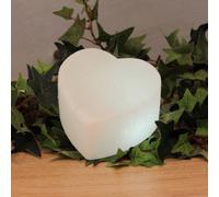 Wagner Life White Line LED heart made of salt crystals, white