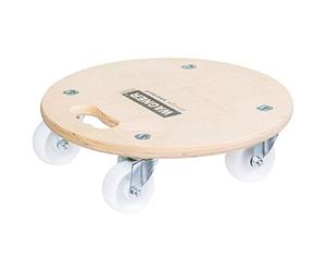 Wagner Moving Dolly MM 1137 I Ø 38 cm - Ideal for unwieldy Items, pots & Plants I Ergonomic Carrying Handle I FSC®-Certified I Load Capacity 250 kg - 20113701