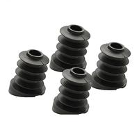 Wagner QuickClick Plastic Furniture Gliders Chair Glides - Set of 4 Black Base for Inserting 4 x Base - Plastic Smart - Diameter 22/25 x 3/9/25 mm, Tilt 18° - Made in Germany - 15787700