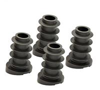 Wagner QuickClick Plastic Furniture Gliders Chair Glides Set of 4 Black Base for Inserting 4 x Base Plastic Smart Diameter 16/20 x 3/7/25 mm Inclination 12° Made in DE 15786800