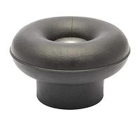 WAGNER Solid Rubber Floor and Wall Door Stop, Black, Floor Mount - 15520111