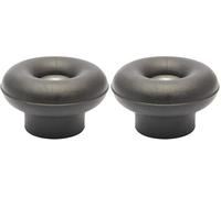 WAGNER Solid Rubber Floor and Wall Door Stop, Black, Floor Mount - 15520111 (Pack of 2)