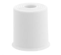 WAGNER Volcano 15524121 Floor Door Stop/Wall Door Stopper, Medium, Diameter 35 x 35 mm, Buffer Made of High-Quality Solid Rubber, White, for Screwing - Made in DE - 15524121