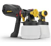 WAGNER Universal W 575 FLEXiO paint sprayer for dispersion/latex paints, varnishes and glazes - Interior Usage, Covers 15 m²-6 min, Black, Capacity 1300 ml/800 ml, 630 W