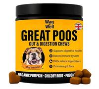 WagnWell - Probiotics for Dogs | Gut Digestive Chews for Dogs, with Prebiotics, Probiotics and Postbiotics | Supports Gut Health, Stool Quality and Digestive Balance | 100 chews, 12 weeks supply
