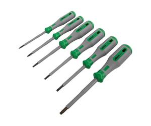 WAGO 206-2102 VDE Screwdriver Set, 1000 V, Insulated Two Component Handle, Set of 6, Torx®