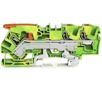 WAGO 2106-5307 Protective Conductor Terminal 7.50 mm Push-in Terminal Green Yellow Pack of 25