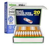 WAGO 221-2401 Inline Splicing Wire Connector Pack | 221 Series Lever Nuts Assortment with Case | Includes (20x) 221-2401
