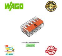 WAGO 221 - 415 5 Way Reusable Electrical Wire Cable Connectors Compact UK