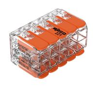 Wago 221-420 4mm² 10-Way Compact Splicing Connector - Transparent