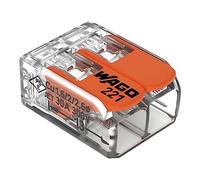 WAGO 221-612 221 Lever Connector; Flexible Connection Terminal: 0.5-6mm² Pack of 10