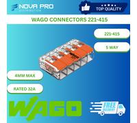 WAGO 221 Series Reusable Electrical Wire Cable Connectors Compact UK