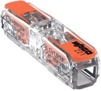 Wago 221-2411 4mm² 221 Inline Compact Connector - Transparent (60 Full Box)