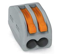 Wago 222-412 Connecting Terminal 2 Conductors with Actuator Lever 0.8-2.5 mm² Pack of 50