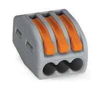 WAGO 222-413 3 Conductor Classic Lever Splicing Connector 32A Grey...