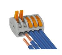 Wago 222-415 5-Way Lever Reusable 32A Connector - Pack of 40
