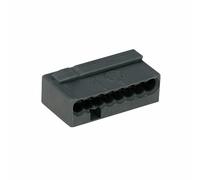 WAGO 243-208 MICRO PUSH WIRE® 8 Conductor 6A Splice Connector Dark Grey