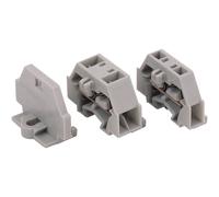 WAGO 260-331 4 Conductor 18A Through Terminal Block Fixing Flange Grey