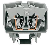WAGO 264-721 4 Conductor 24A Miniature Through Terminal Block Grey
