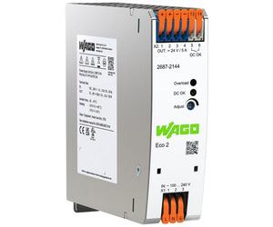 WAGO 2687-2144 Eco 2 Single Phase 24VDC 5.0A DIN-35 Rail Power Supply