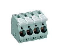 WAGO 2716-103 3 Pole 10mm 76A 30° Lever PCB Terminal Block Grey