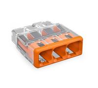 Wago 2773-403 3 Way Compact Push Wire Splicing Connectors 2773 Series 100Pc